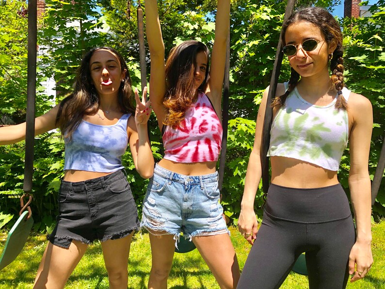 Tie dye crop tops Tie dye tank tops