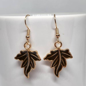 Fall Leaves Earrings, Leaf Earrings, Dangle Earrings, Autumn Jewelry, Fall Jewelry, Fall Dangle Earrings image 6