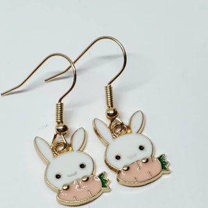 Easter Earrings, Easter Bunny, Easter Charm Dangle Earrings, Easter Jewelry image 4