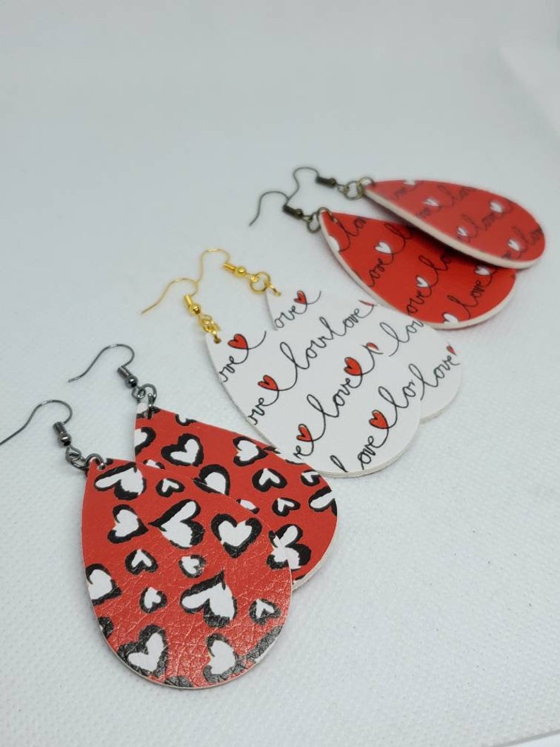 Valentine's Day Earrings, Heart Jewelry, Valentine's Day Jewelry, Valentine Earrings, Multiple Styles Available image 6