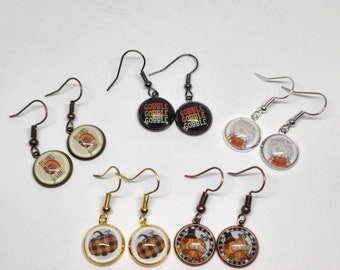 Thanksgiving Dangle Earrings: Turkey, Pumpkin, Fall Jewelry