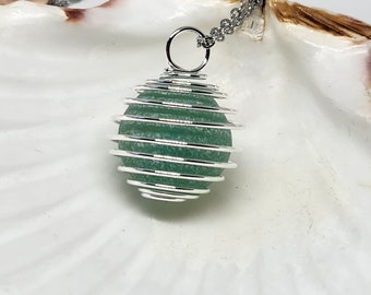 Genuine Sea Glass Marble Jewelry, Sea glass Pendant, Sea Glass Necklace, Sea Glass Jewelry, Green Sea Glass, Long Island Sea Glass