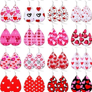 Valentine's Day Earrings, Heart Jewelry, Valentine's Day Jewelry, Valentine Earrings, Multiple Styles Available image 1