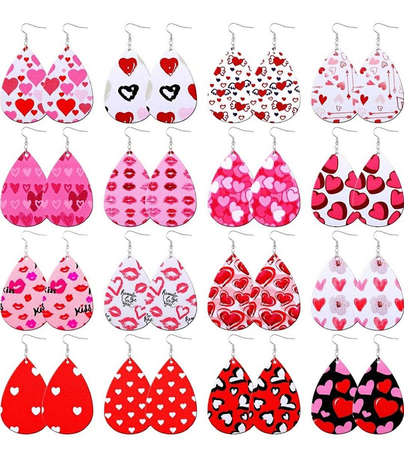 Valentine's Day Earrings, Heart Jewelry, Valentine's Day Jewelry, Valentine Earrings, Multiple Styles Available image 1