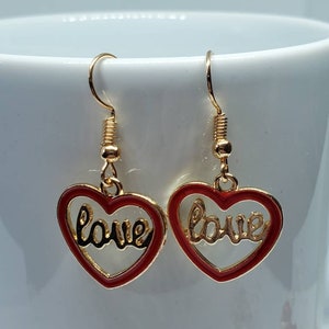 Valentine's Day Earrings, Heart Jewelry, Valentine's Day Jewelry, Valentine Earrings, Heart Earrings, Multiple Styles Available image 5