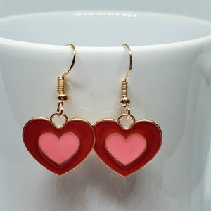 Valentine's Day Earrings, Heart Jewelry, Valentine's Day Jewelry, Valentine Earrings, Heart Earrings, Multiple Styles Available image 3