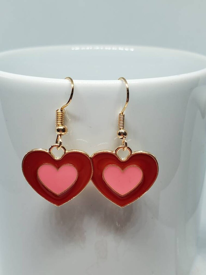 Valentine's Day Earrings, Heart Jewelry, Valentine's Day Jewelry, Valentine Earrings, Heart Earrings, Multiple Styles Available image 3