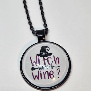 Halloween Pendant Necklace, Halloween Jewelry, Spooky Jewelry, Gothic, Halloween, Witchy Jewelry