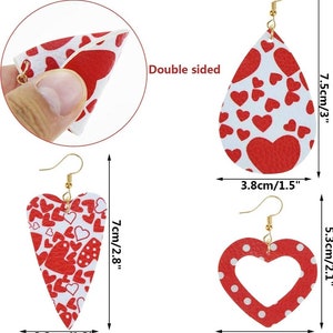 Valentine's Day Earrings, Heart Jewelry, Valentine's Day Jewelry, Valentine Earrings, Multiple Styles Available image 8