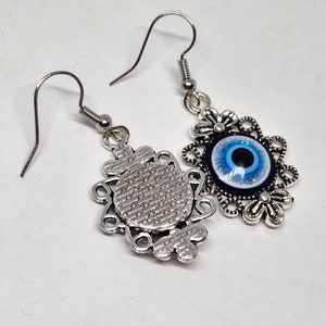 Evil Eye Earrings, Dangle Earrings, Evil eye jewelry image 7