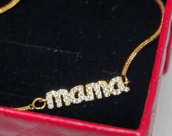 Stainless steel mama bracelet, Mothers Day gifts, Mom bracelet, Mama jewelry, Mama Bracelet