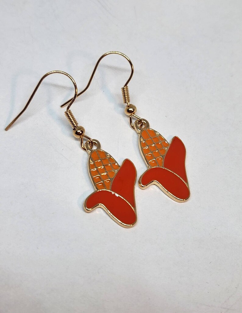 Thanksgiving Earrings, Dangle and drop Earrings, Turkey Earrings, Thanksgiving Jewelry, Fall Earrings, Autumn Jewelry image 7