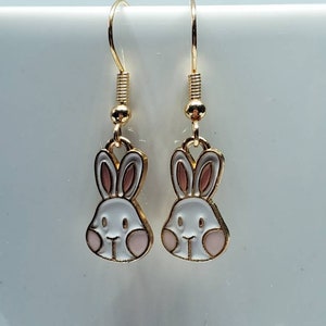 Easter Earrings, Easter Bunny, Easter Charm Dangle Earrings, Easter Jewelry image 6