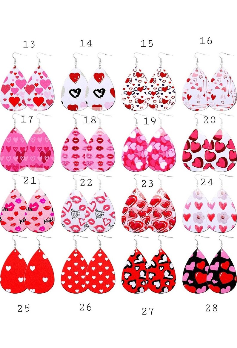 Valentine's Day Earrings, Heart Jewelry, Valentine's Day Jewelry, Valentine Earrings, Multiple Styles Available image 3