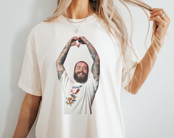Post Malone Posty Heart Hand love summer tending png digital download dtf dtg sublimation concert