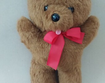 Fantastique ours en peluche vintage solitaire à la recherche d'un ami pour toujours, Hauteur 30 cm, non articulé, doux et câlin, livraison gratuite dans le monde entier