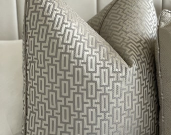 Luxury Putty Neutral Pattern High Quality Modern Handmade Cushion Cover Pillow Sham