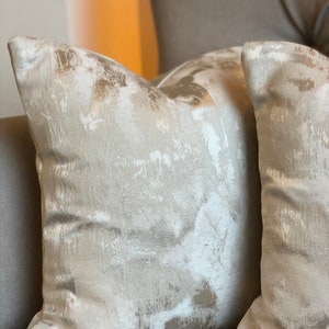 Luxury Champagne Metallic High Quality Modern Handmade Cushion Cover