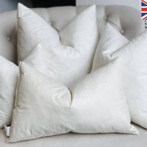 Luxus Entenfeder Kissen Pads Innere Einlagen Füllstoffe Scatters Pack 1,2,4,6 - 14&quot;, 16&quot;, 18&quot;, 20&quot;, 22&quot; - Premium, Heavy, Plump & Extra Full