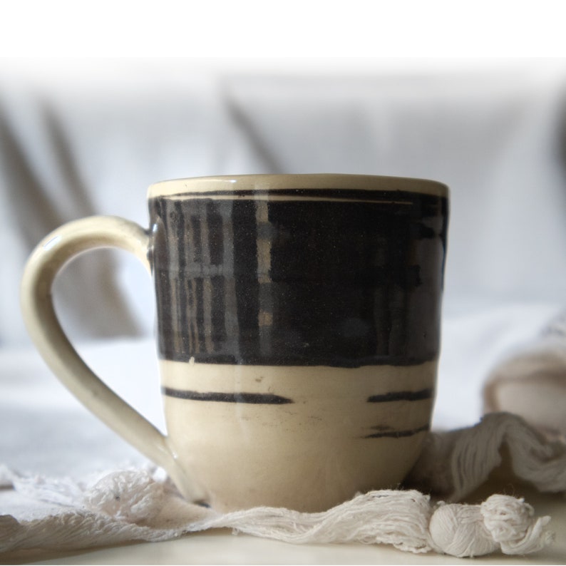 Handmade stoneware espresso cup Ceramic Turkish Coffee Cup,75 ml 2,5 OZ image 1