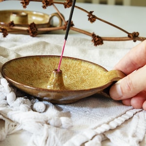 Incense Holder, Stoneware Incense Burner, Handmade Stick Burner, Incense Stick Holder