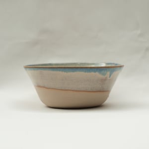 Handmade stoneware dinner bowl , everyday breakfast soup cereal bowl