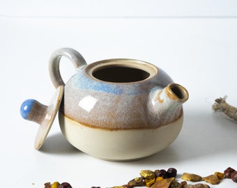 small stoneware teapot 10 oz,300 ml