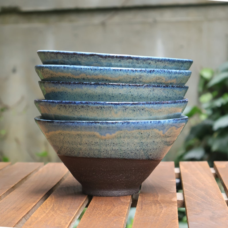 Handmade Pottery large Ramen Bowl,Japanese Ceramic Rustic noodle ,salad, Cereal bowl, House Warming made to order Gift