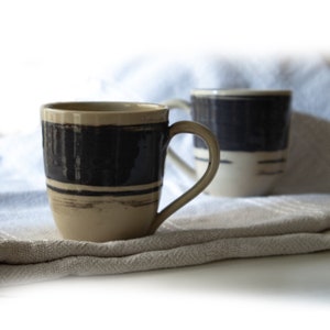 Handmade stoneware espresso cup Ceramic Turkish Coffee Cup,75 ml 2,5 OZ image 2