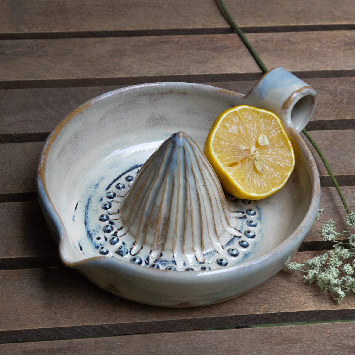 Ceramic Juicer | Pottery Citrus Juicer Bowl | Lemon Squeezer - Etsy