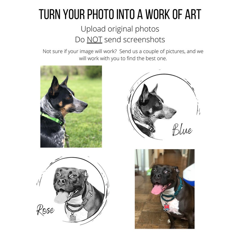 Personalized Pet Portraits on a 3.5 Inch Pinback Button Etsy