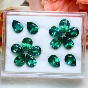 Green Topaz 18.30Ct 14Pcs Natural Green Topaz S1010