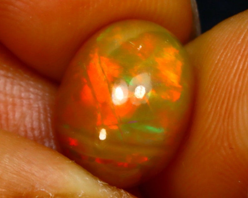 4.32Ct Natural Ethiopian Play of Color Opal S1725