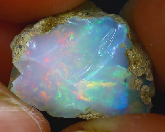 3 86ct Natural Ethiopian Play Of Color Opal S360 Jewelry Making Beading Jewelry Beauty Stokfella Com