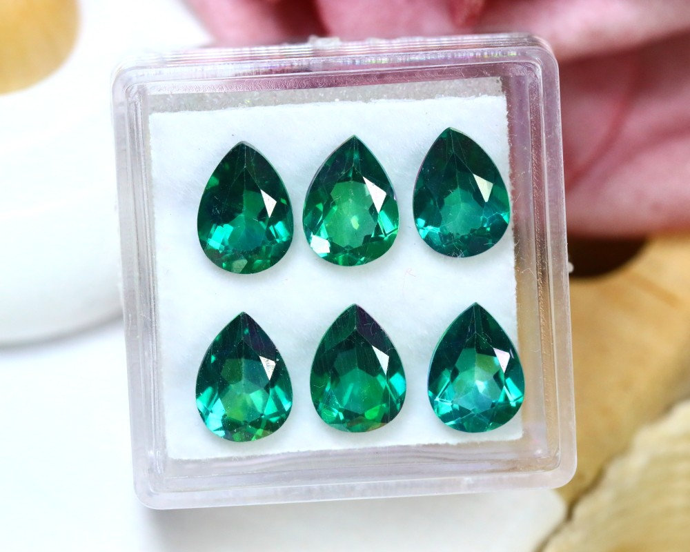 Green Topaz 7.68ct 6pcs Natural Green Topaz S1225 - Etsy
