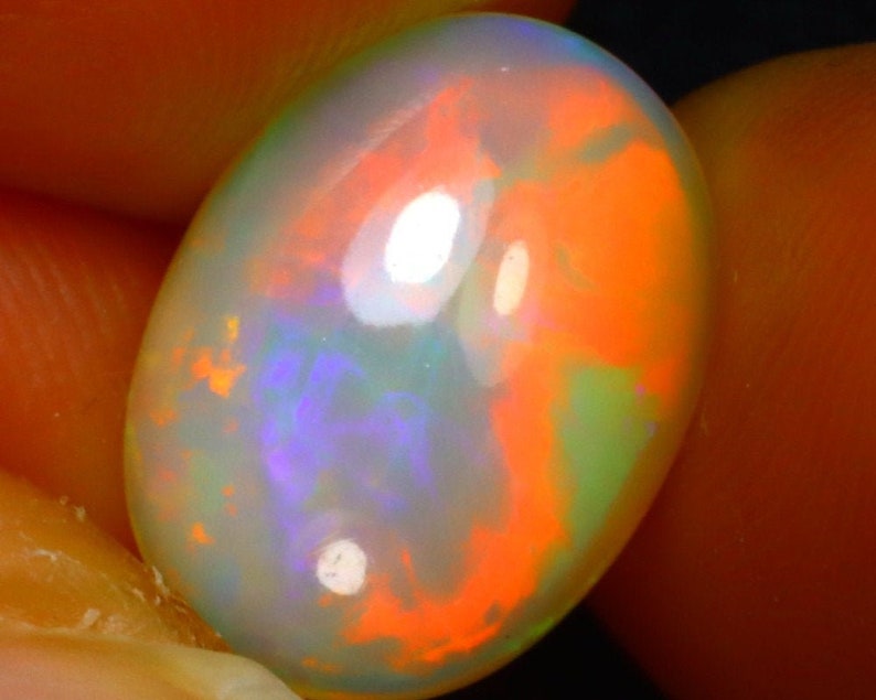 2 40ct Natural Ethiopian Play Of Color Opal S517 Etsy