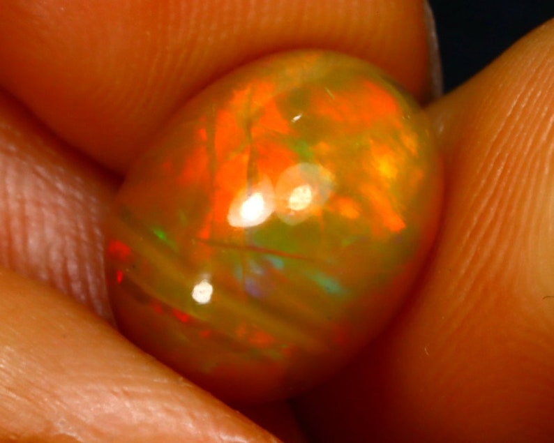 4.32Ct Natural Ethiopian Play of Color Opal S1725