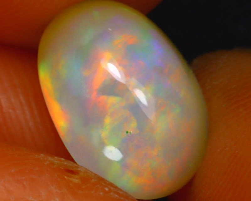 1 85ct Natural Ethiopian Play Of Color Opal S1599 Etsy Canada