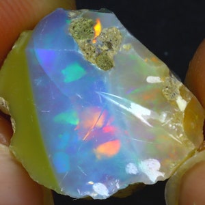 19.80Ct Multi Color Play Ethiopian Welo Opal Rough S350