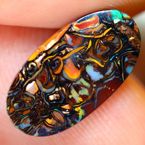 3.07Ct Natürlicher Queensland Koroit Boulder Opal S2594