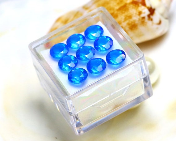 置物 topaz Titanic Topaz 9.32ct 9pcs Natural Blue Titanic Topaz S562 - Etsy