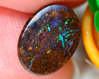 2.88Ct Natuurlijke Koroit Matrix Boulder Ovaal Opaal S2614