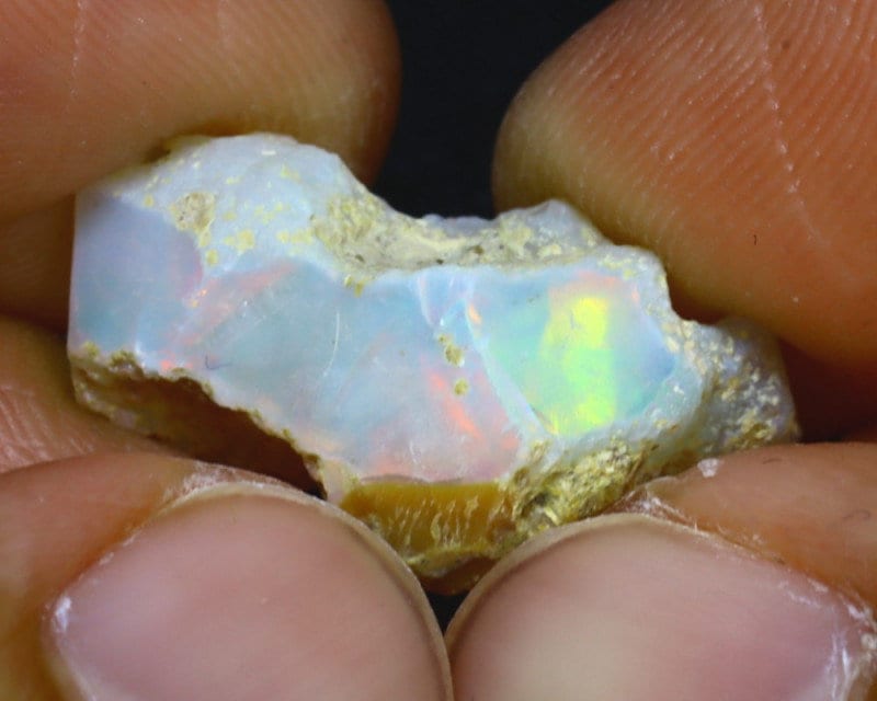 9.70Ct Multi Color Play EtĂope Welo Opal Rough S987