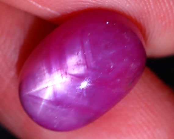 10.64Ct 6 Rays Pinkish Red Rose Ruby Star S651