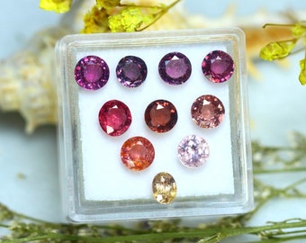 Spinel 4.78Ct 10Pcs Natural Burmese Fancy Color Spinel S1621