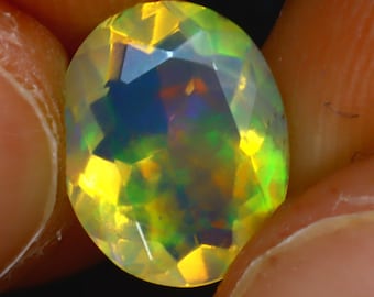 1.28Ct Natural Ethiopian Play of Color Opal S1022