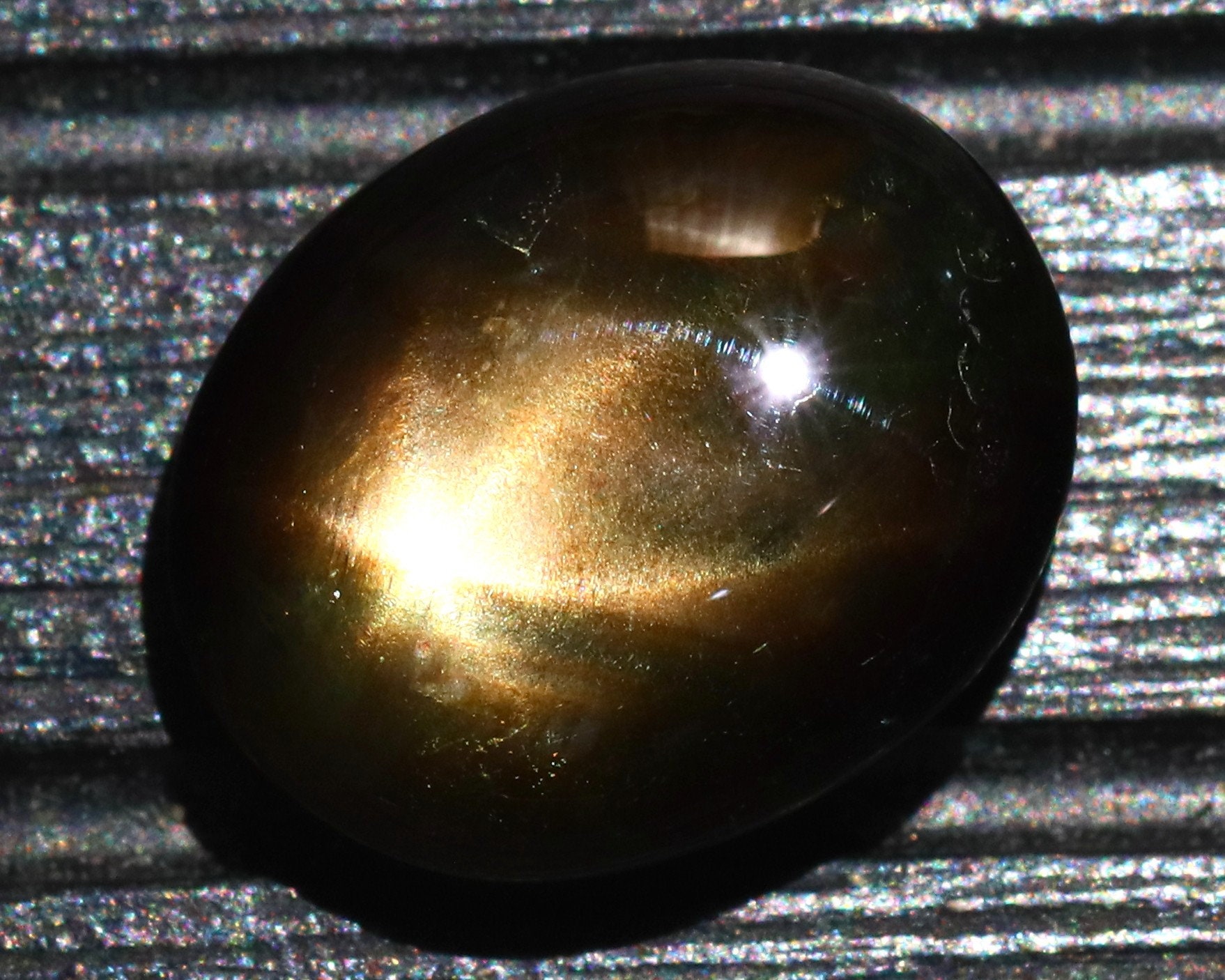 9.70Ct Natural 6 Rayos Negro Estrella Zafiro S2199