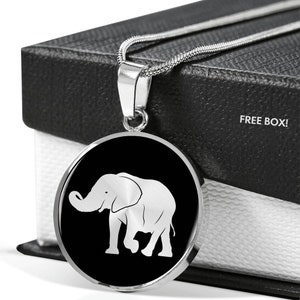 Elephant necklace, Elephant gift, Elephant pendant,Elephant jewelry, Elephant  charm