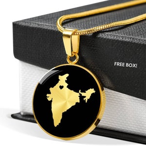 India necklace, India gift, India pendant, India jewelry, India charm, country necklace