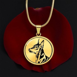 Miniature Pinscher Necklace, Miniature Pinscher Gift, Dog Mom Gift, Dog Memorial Gift, Miniature Pinscher Jewelry, Dog Remembrance Gift
